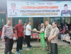Tekan Inflasi, Pemda Kampar Lakukan Operasi Pasar di Desa Tanjung Koto Kampar Hulu