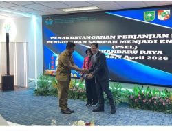 Bupati Kampar Dukung Proyek Strategis Nasional di Tandai Penandatanganan Kerjasama Bersama KLH dan PSEL Pekanbaru Raya