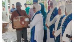 PW BKMT Riau Salurkan Bantuan Korban Kebakaran Di Pasar BOM Pulau Kijang