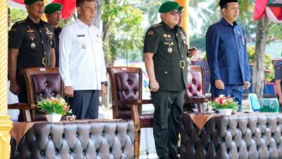 Bupati Kampar Hadiri Serah Terima Jabatan Danyonif 132/BS