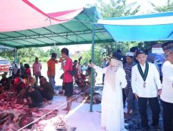 Wakil Bupati Kampar Tinjau Pemotongan Hewan Qurban di Sejumlah Lokasi