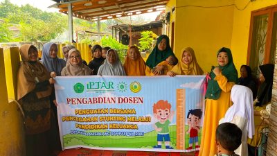 Susi Herlinda, MPd (KATIM) Dosen IPTAR dan Majelis Kesehatan PWA Riau Gelar Pengabdian Cegah Stunting di Desa Sialang Rampai